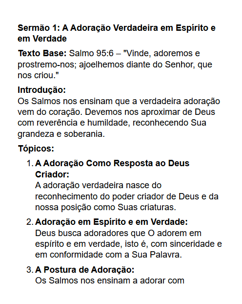 Exemplo de Sermão 3