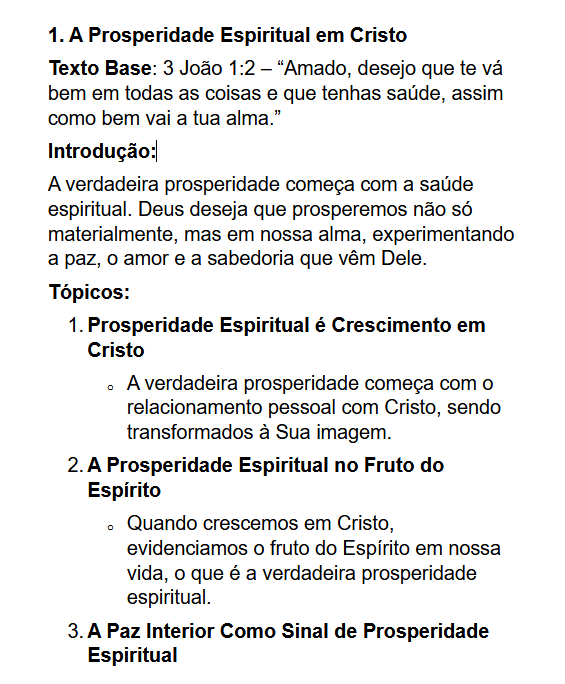 Exemplo de Sermão 4