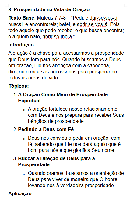 Exemplo de Sermão 5