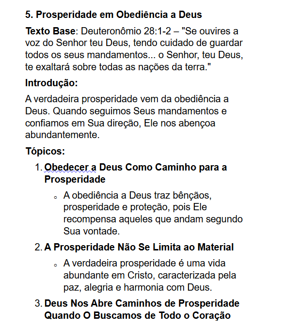 Exemplo de Sermão 6